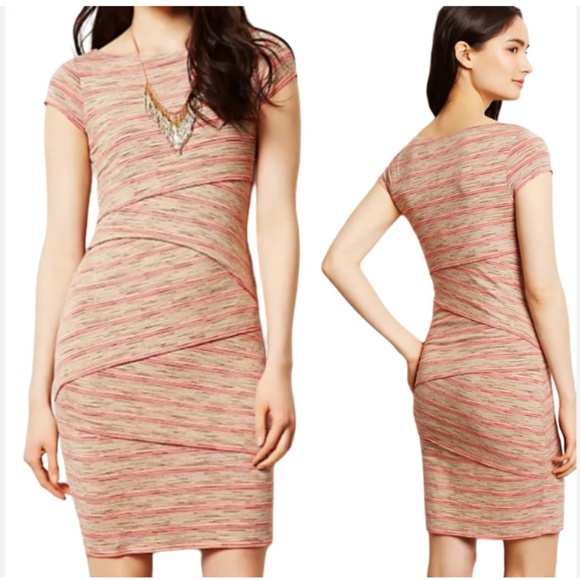 Bailey 44 Striped Column Dress Short Sleeve - Picture 1 of 2